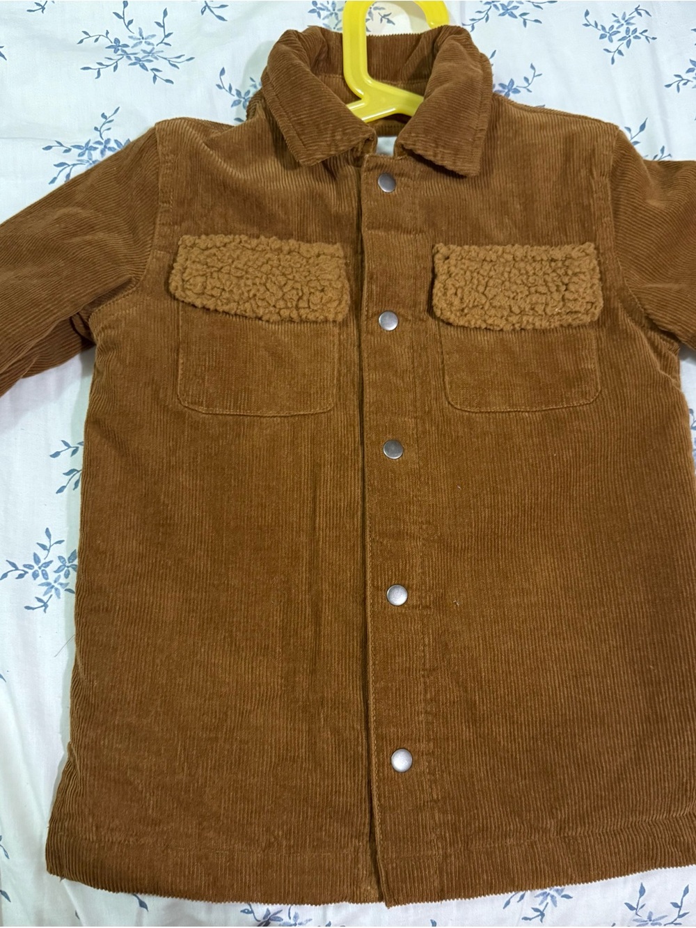 Cat & Jack Brown Corduroy Sherpa-Trim Shirt Jacket